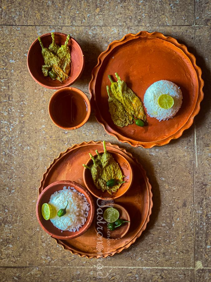 কুমড়ো ফুল ভাপা